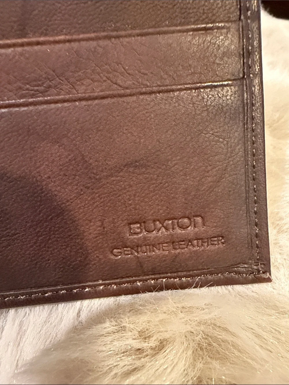 Buxton Men’s Brown Leather Bifold Wallet